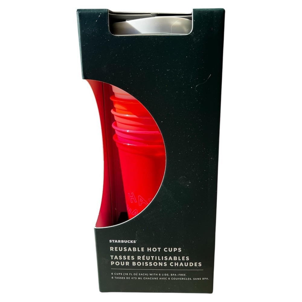 🆕 Starbucks Holiday Reusable Hot Cups Set
